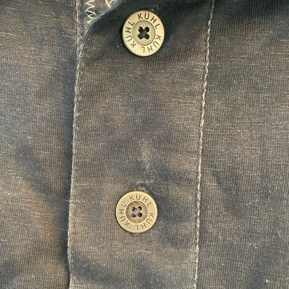 KUHL  Black Short Sleeve Polo Shirt Xl - Picture 6 of 9